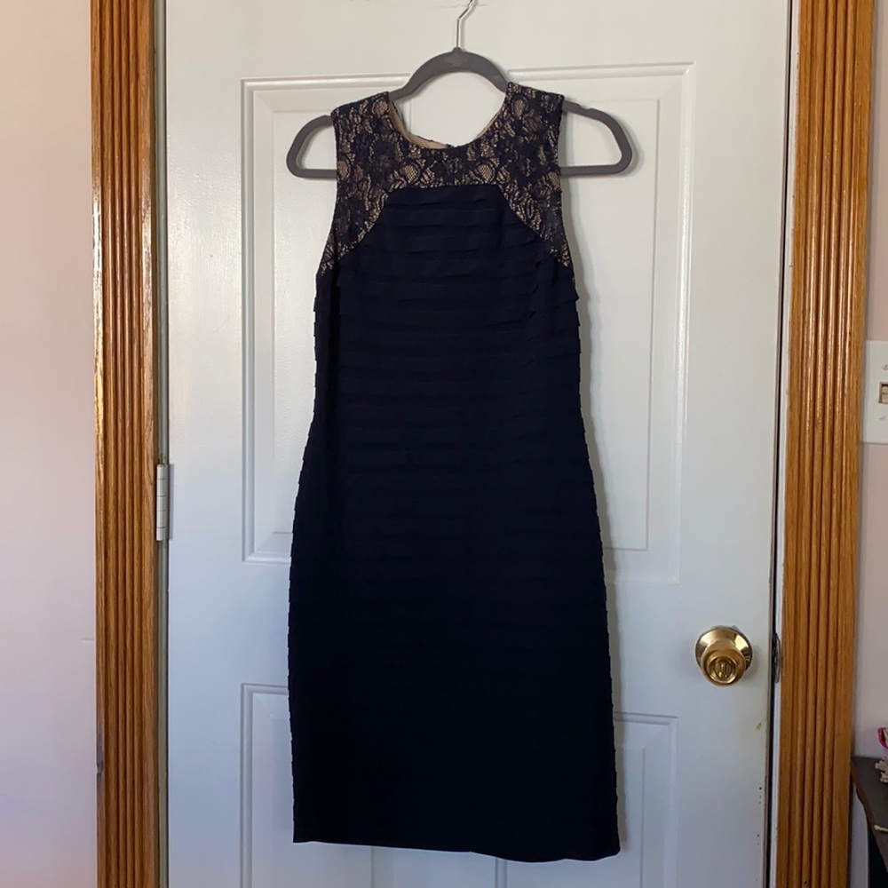 Adrianna Papell Navy Blue Dress